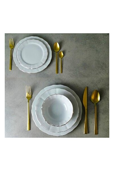 Porland Altın Yaldız 12 Kişilik Yemek Takımı 60 Parça