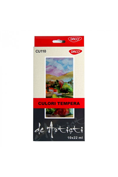 Daco Vopsele Tempera 10 culori, 22 ml - Artist CU110