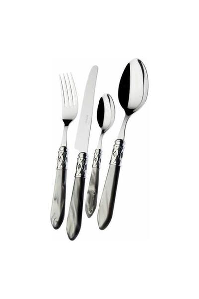 BUGATTI Gri Gümüş 75 Parça Çatal Kaşık Bıçak Seti