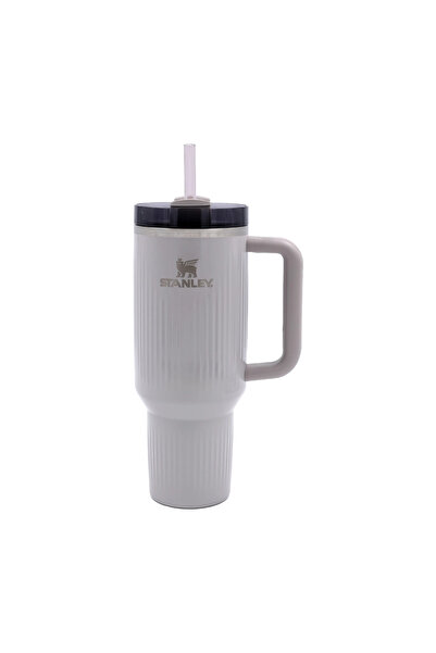 Stanley Quencher H2.0 Fluted Thermos with Straw 1.18 L Gray