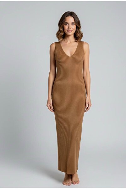 YusGos Women's Sweater Dress with Transverse Stripes Pattern