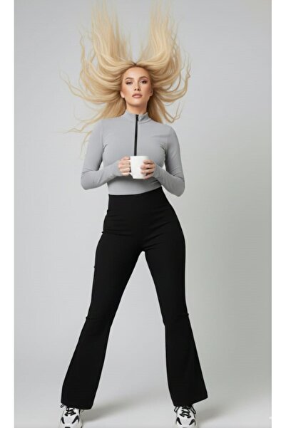 KİM Kİ O Body pentru femei, cu fermoar, amestec de poliester și spandex