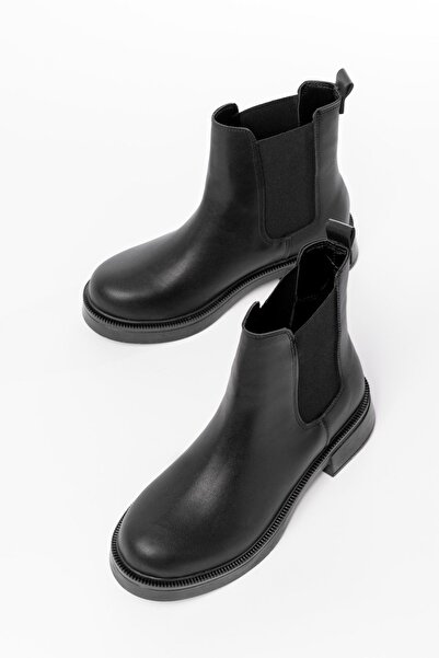 Zerenyus ZRİN-2137 Premium Μαύρες Ελαστικές Καθημερινές Γυναικείες Μπότες