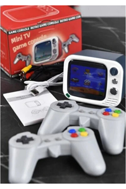 CONSOLEX H7 Retro TV Oyun Konsolu – 3.5" Ekran + TV Çıkışı + Çift Kontrol Üni...