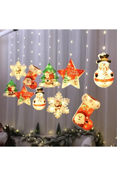 OEM Christmas LED Curtain 3 m – 10 Figurines, Interconnectable, Indoor & Outdoor, Energy-efficient LED