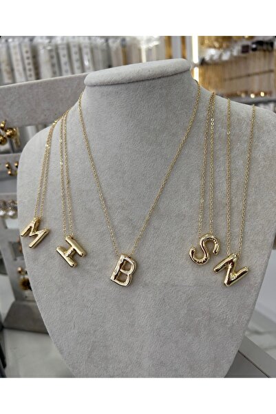 Marine C letter necklace