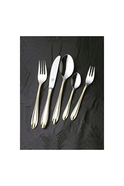 ggs solingen Çatal Kaşık Bıçak Set 96 Parça Monıka Parlak Altın