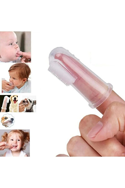 GenelTedarik Evcil Hayvan Ve Bebek İçin Parmak Tipi Silikon Diş Fırçası Kedi ...