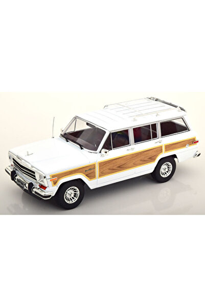 KK Scale Macheta auto, Jeep Grand Wagoneer An construcție 1989 alb / aspect lemn 1:18