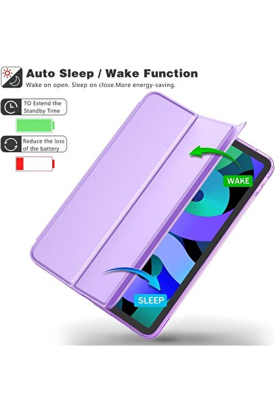 TEKNETSTORE iPad 11Th Generation A16 11-Inch/10Th Generation 10.9-Inch Compatible Case Flip Smart Cover Smart Case with Sleep Mode