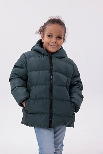 ROBA KIDS Jachetă și haină gonflabilă pentru băiat și fete, lână interioară, cu glugă, cu buzunar, iarnă, RB-400