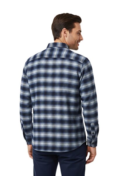 wolente Men's Winter Double Pocket Flap Shirt Bgl-St04933