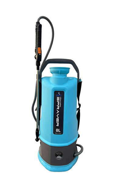 SBC 8-liter electric sprayer with stainless steel wand and charger