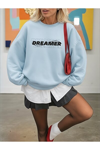 ArtYus Tricou unisex cu mânecă lungă DREAMER Transfer cu imprimeu Mărime mare...