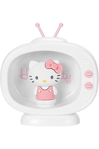 LUYAO مصباح ليلي LED على شكل قطة صغيرة لطيفة على شكل تلفزيون (هيلو كيتي)