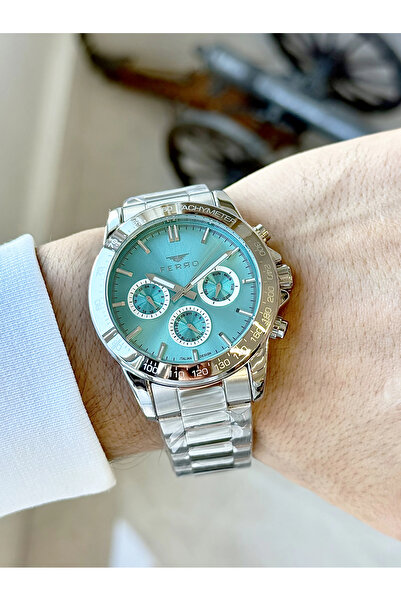 FERRO Silver Steel Cord Men's Wristwatch Fm11468Awt-A15 Functions Active 3Atm Waterproof