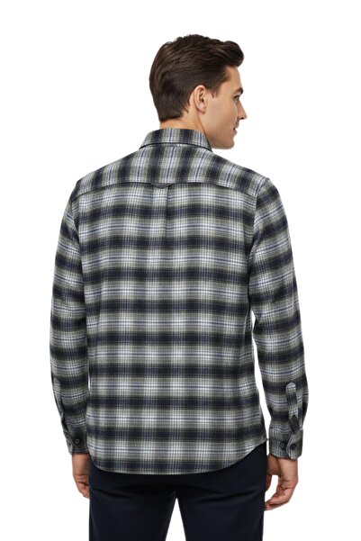 wolente Men's Winter Double Pocket Flap Shirt Bgl-St04933