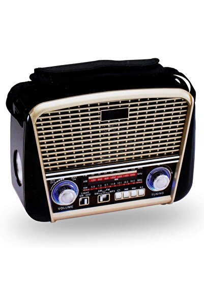 Generic Hi-Fi Retro Speaker with FM Radio, Bluetooth, USB/TF Playing, Remote Control, Rechargeable Battery,