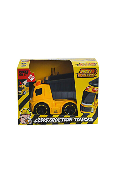 Erdem Oyuncak 4 Pcs Fast Wheels Frictional Trucks with Sound and Lights