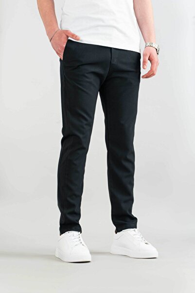 bombe Men's Slim Fit Ankle Length Fabric Pants