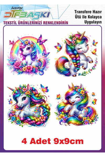 F17 Ajans Unicorn Ütü ile Yapışan Tekstil Baskısı