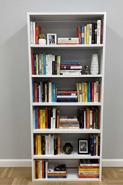 CGN MOBİLYA FRED özel tasarım şık kavis detayı raflı bölmeli öğrenci ofis kit...