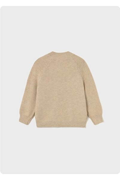 MAYORAL Boy's Knitted Sweater Cardigan Beige