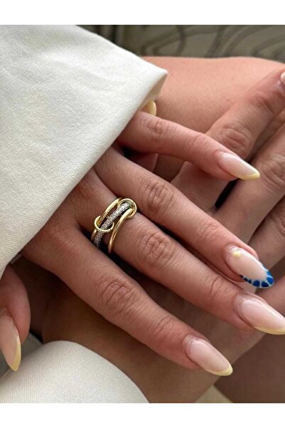 8atelier خاتم سبينيلي من الفولاذ مكون من 3 قطع