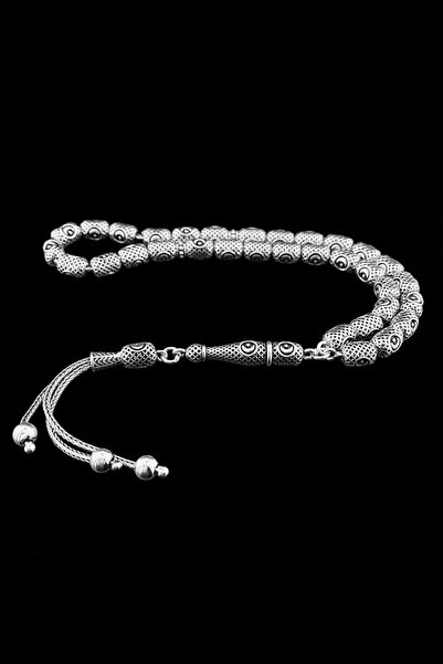 Duende Silver 925 Ayar Gümüş Tesbih Kapsül Kesim türk Bayrak Detaylı Fizyon T...