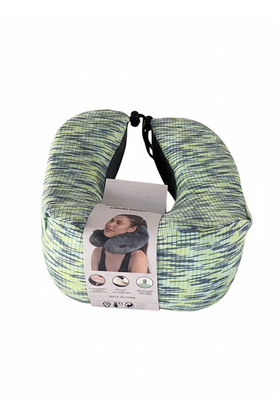 Generic Memory foam travel neck pillow with 360-degree head support.