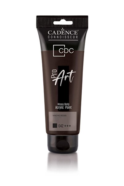 Cadence Boya طلاء أكريليك ثقيل الجسم من بروارت Pr-042 فاندايك بني 120 مل