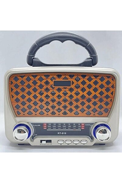 Generic Hi-Fi Retro Speaker with FM Radio, Bluetooth, USB/TF Playing, Remote Control, Rechargeable Battery,