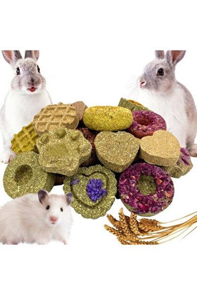 Hasyılmaz لعبة مضغ طبيعية للأرانب والهامستر 24 قطعة