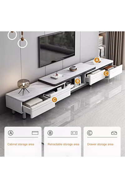 NKX TV Cabinet Elegant Stylish Storage for Living Room and Bedroom Two Way 270 CM