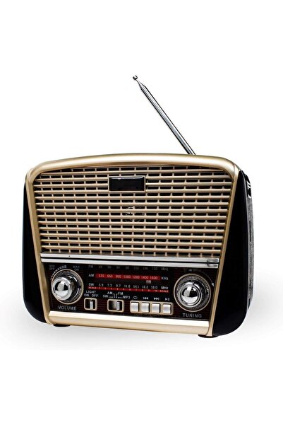 Generic Hi-Fi Retro Speaker with FM Radio, Bluetooth, USB/TF Playing, Remote Control, Rechargeable Battery,