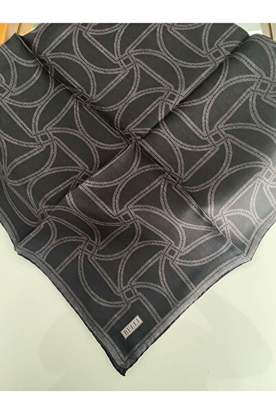 Belli Lattice Pattern Twill Silk Scarf