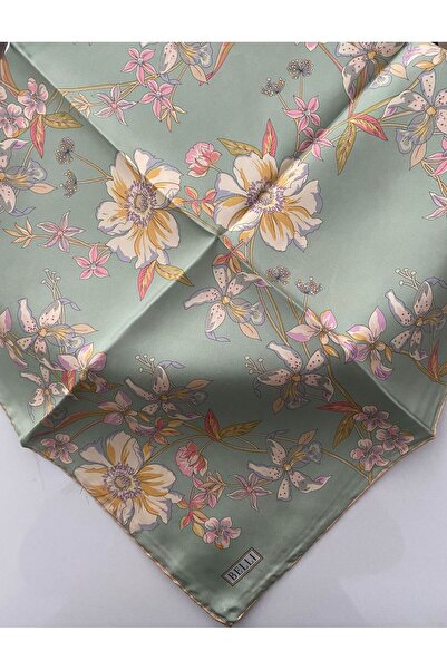 Belli Eșarfă din mătase Twill cu model de semințe