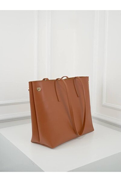 Rivina Megi Women's Large Size Tote Wide Volume Model Hand and Shoulder Bag