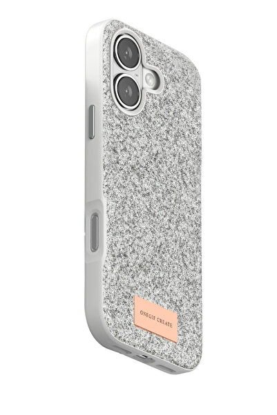 Nezih Case Apple iPhone 17 Compatible Stylish Cover with Velvet Interior Surface and Shiny Stone