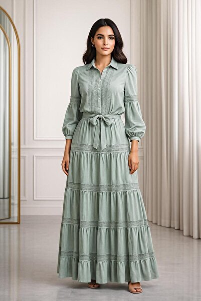 Ron Two-piece set with waist belt