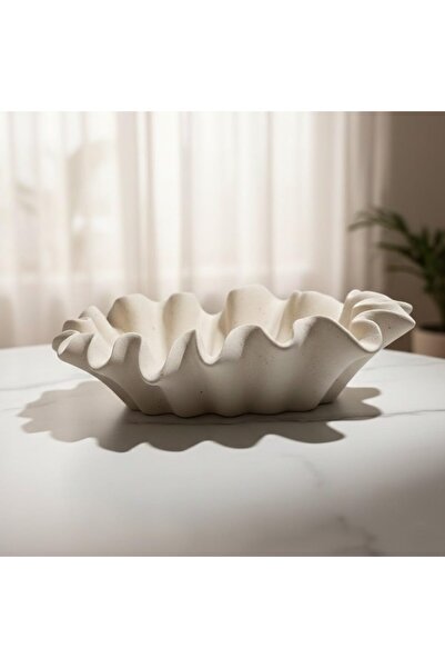 FYNDO Decorative Ceramic Leaf Tray – Modern Sculptural Dish & Jewelry Organizer