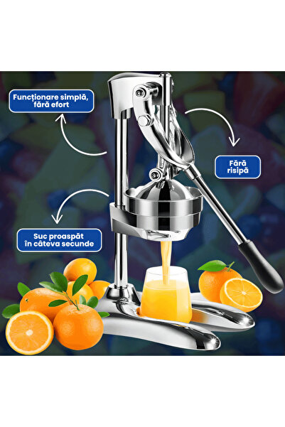 OferteTop Stainless Steel Fruit Juicer with Professional Press for Healthy Juice