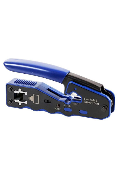 Derwell Yeni Nesil Ez RJ45 Crimper Geçişli Çok Işlevli Ethernet Sıkma Pensesi...