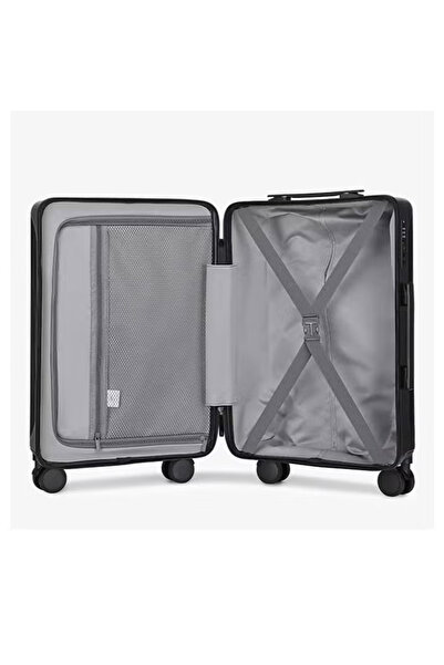 NKX Set of Three Hard Shell Aluminum Trolley Suitcases with 4 Spinner Wheels Size 20*24*28