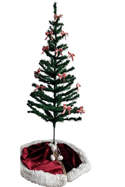 MODA NUR 12 Pieces Dusty Pink, Christmas Pine Tree Bow Ribbon. New Year Christmas Party Decoration Ornaments