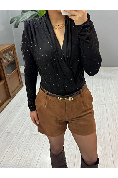 Bak'ap Μίνι σορτς από σουέτ με ζώνη Premium