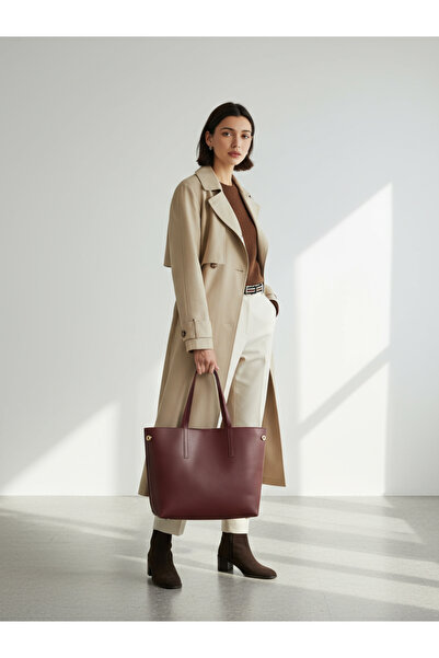 Rivina Megi Women's Large Size Tote Wide Volume Model Hand and Shoulder Bag