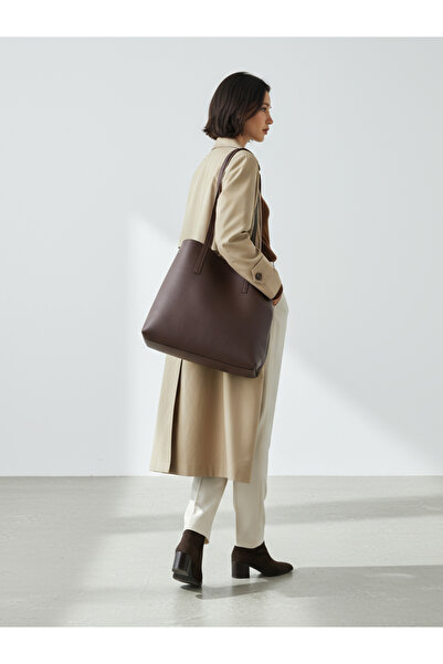 Rivina Megi Women's Large Size Tote Wide Volume Model Hand and Shoulder Bag