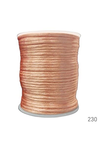Unbrande Satin yarn, 2 mm thick, 45 meters per roll | 2 rolls | 230