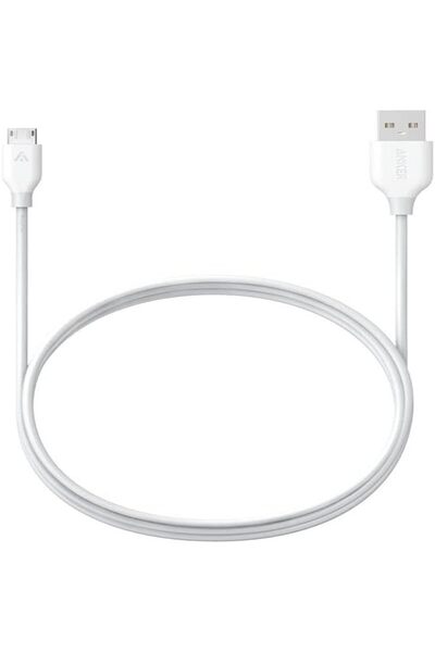Anker PowerLine Micro USB Charging Cable 6ft (1.8m) - White - A8133H21